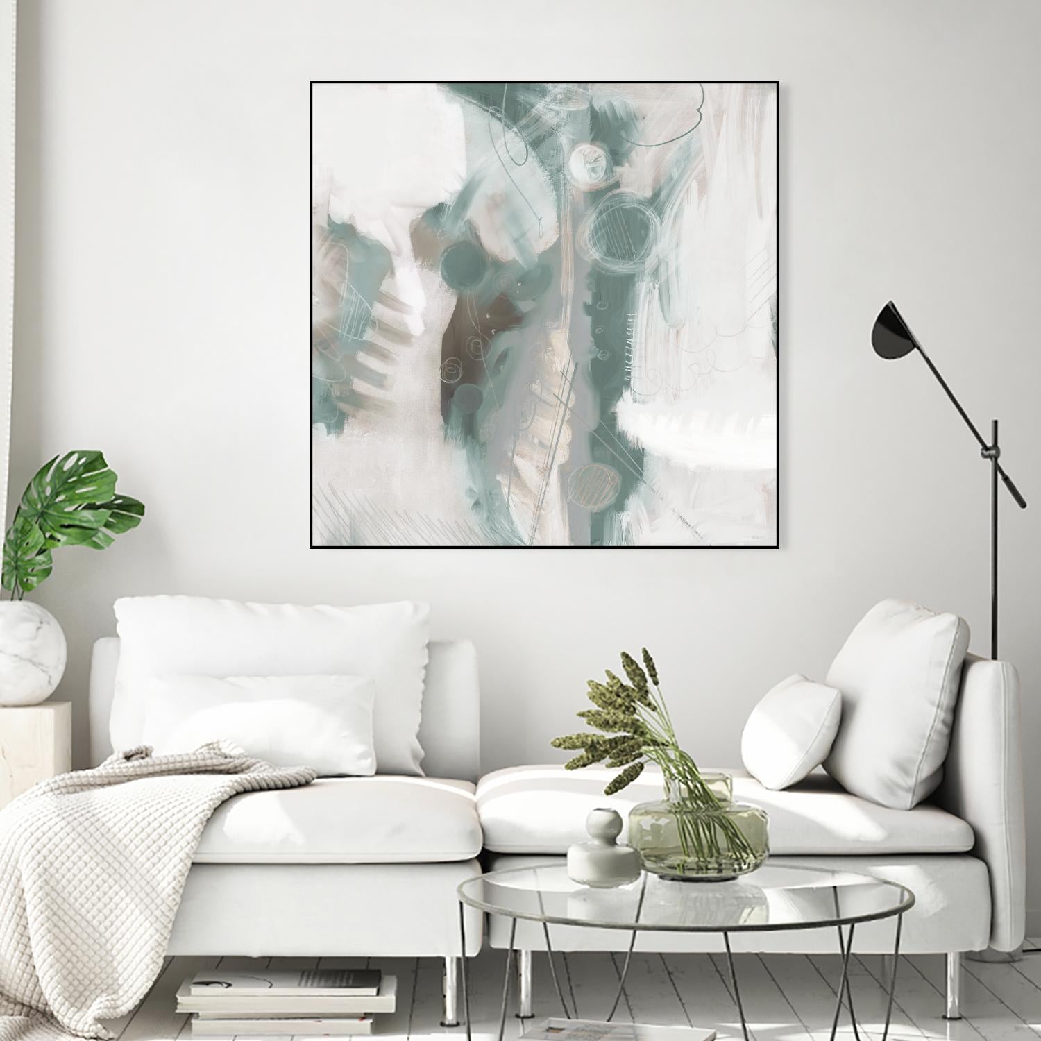 Down the River Abstract I by Dan Meneely on GIANT ART - green Abstract