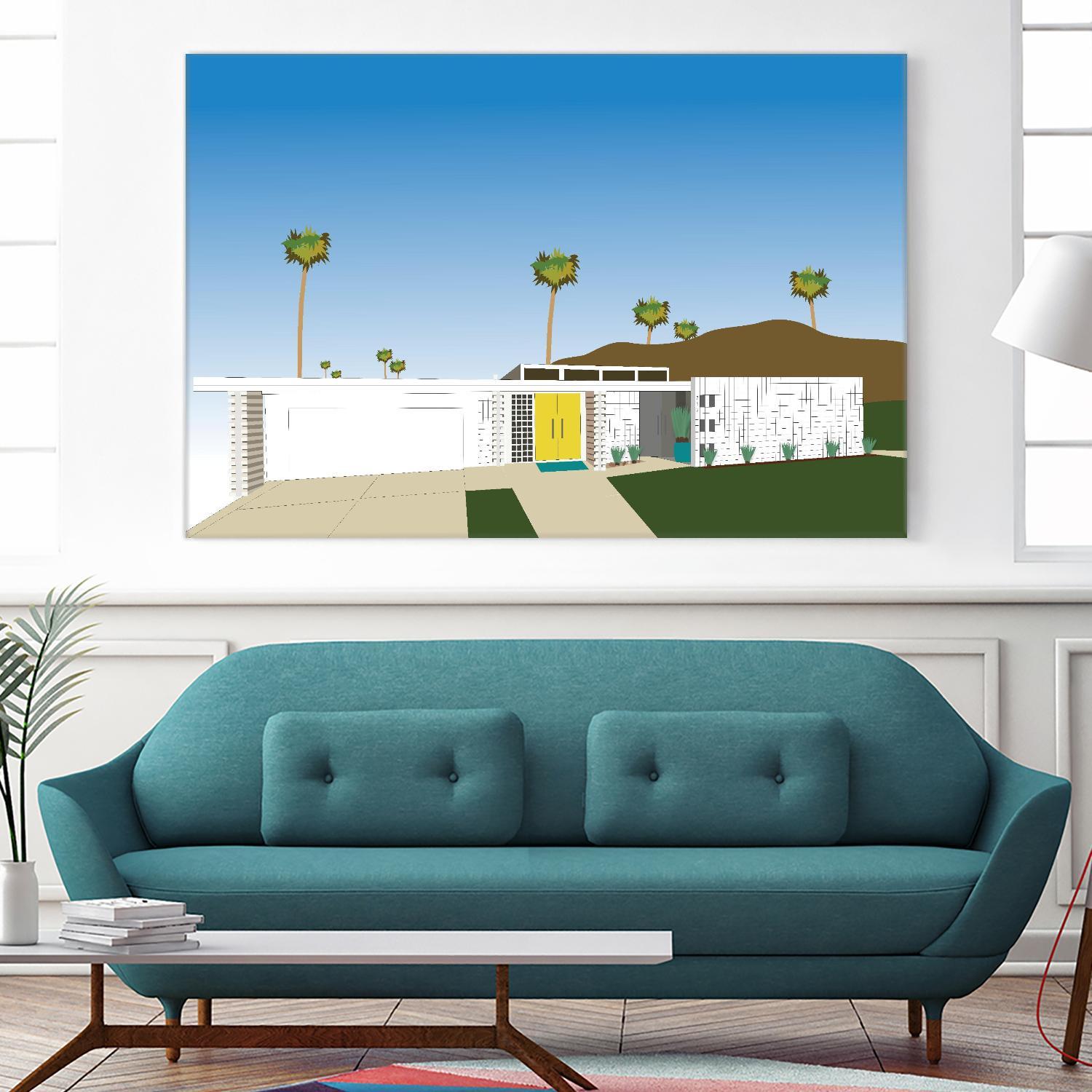 Palm Spring Living II by Jen Bucheli on GIANT ART - decorative