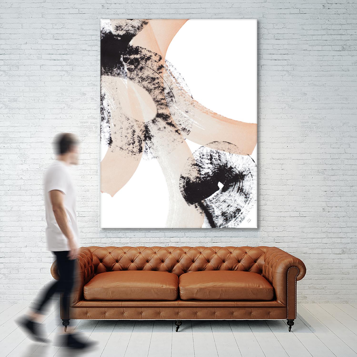 From Vision to Reality III by Lanie Loreth on GIANT ART - peach abstract