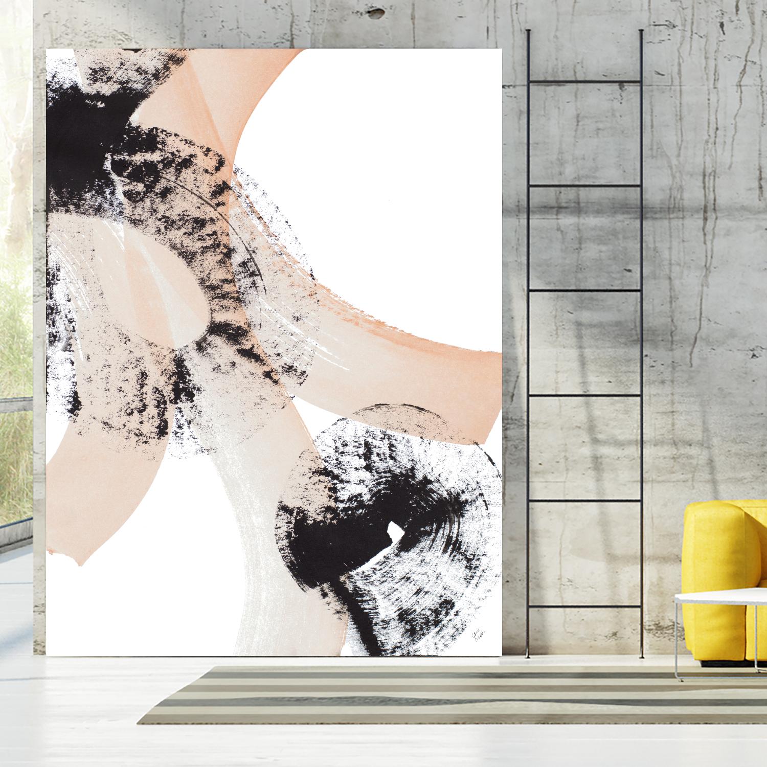 From Vision to Reality III by Lanie Loreth on GIANT ART - peach abstract