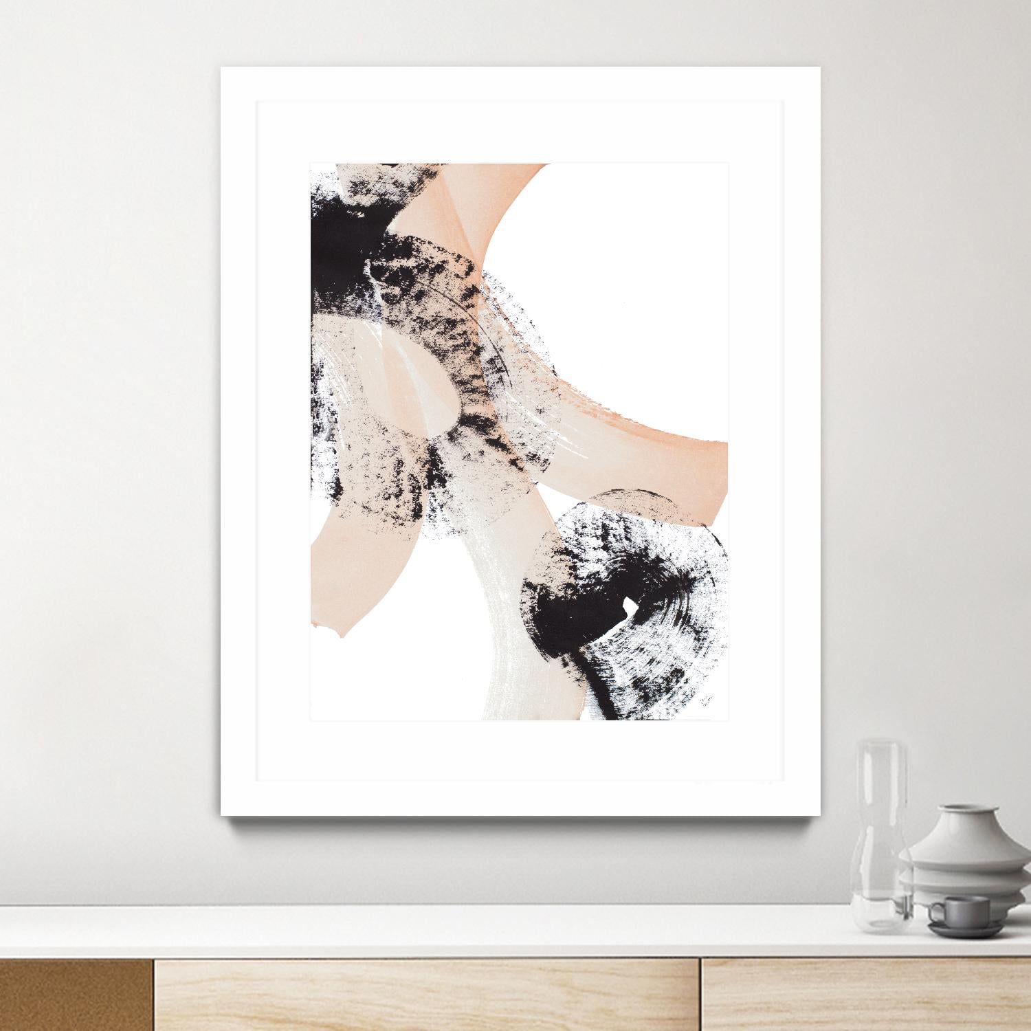 From Vision to Reality III by Lanie Loreth on GIANT ART - peach abstract