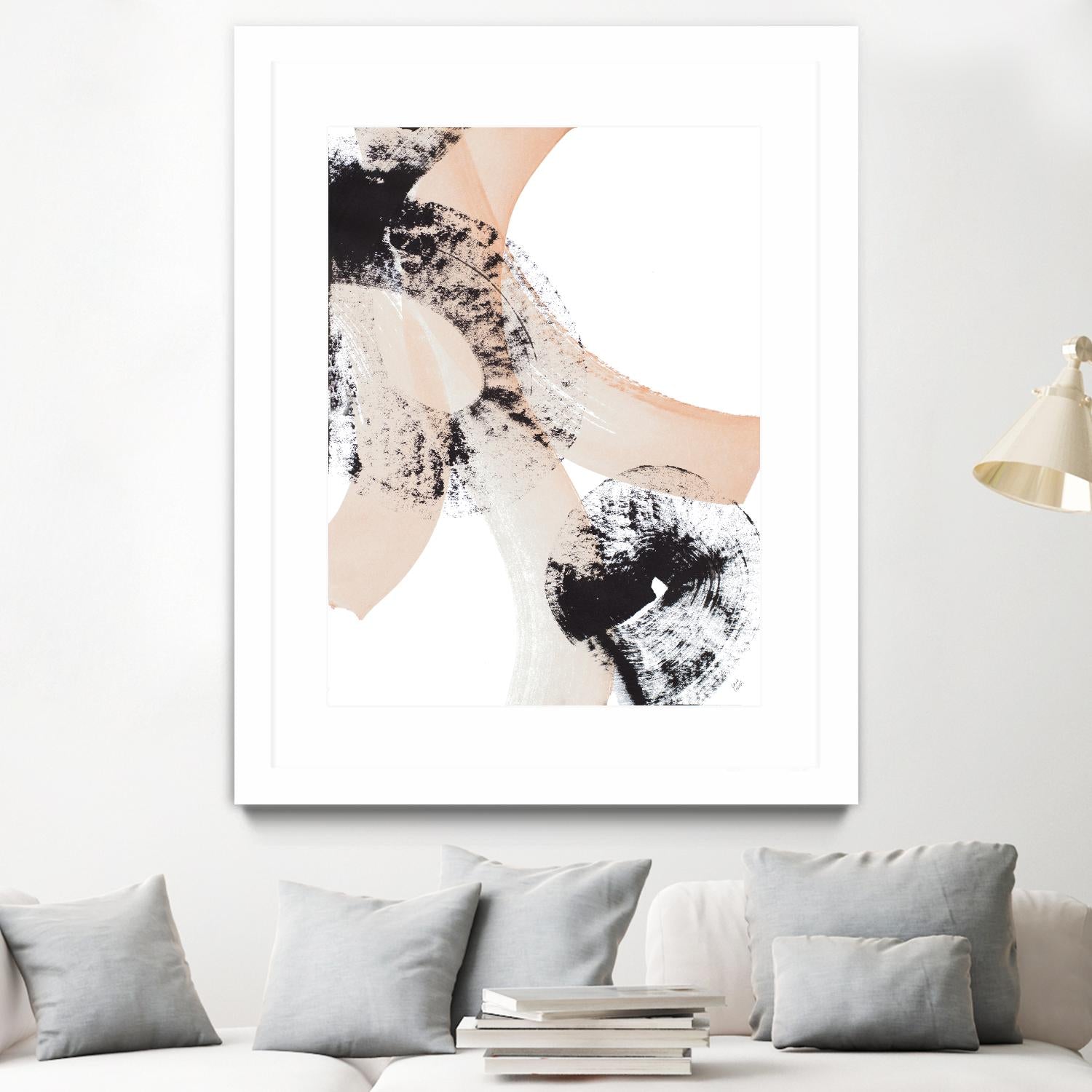 From Vision to Reality III by Lanie Loreth on GIANT ART - peach abstract