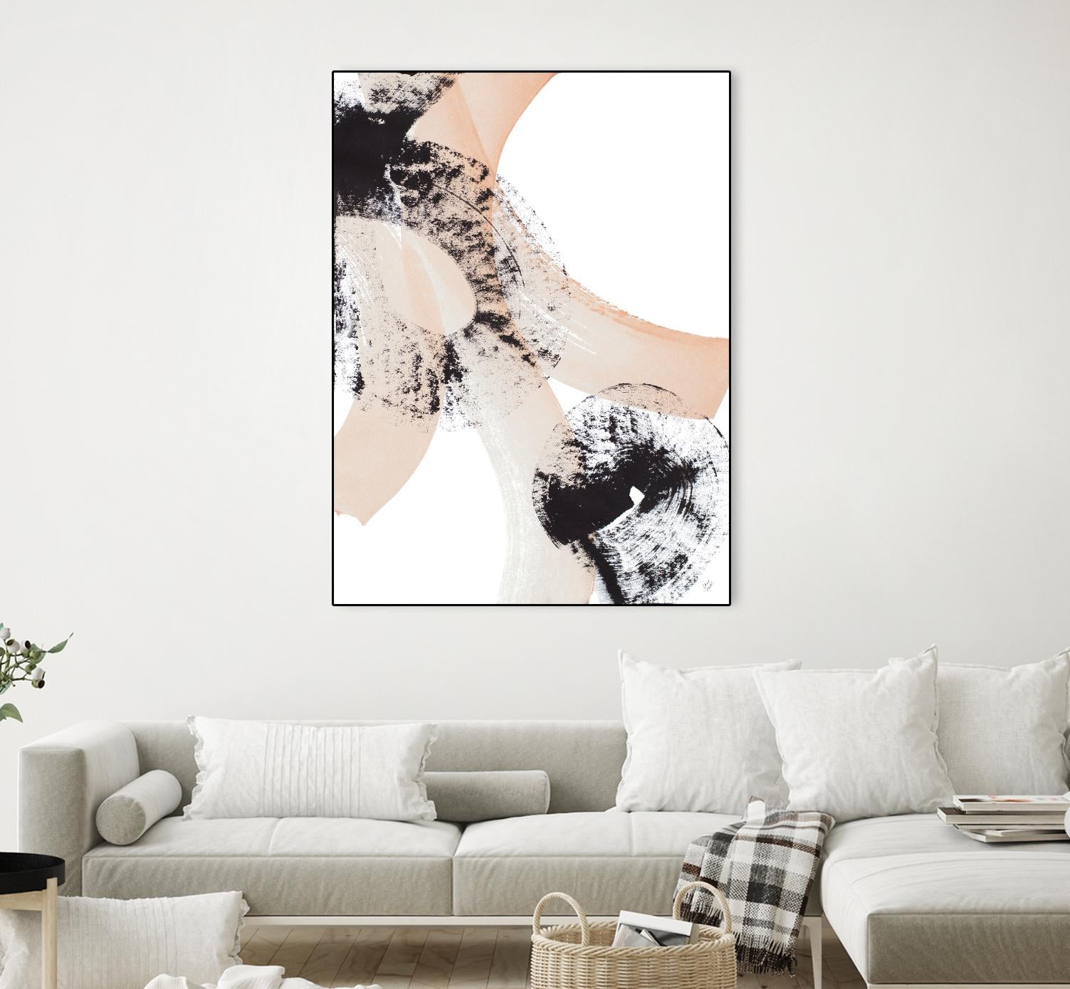 From Vision to Reality III by Lanie Loreth on GIANT ART - peach abstract