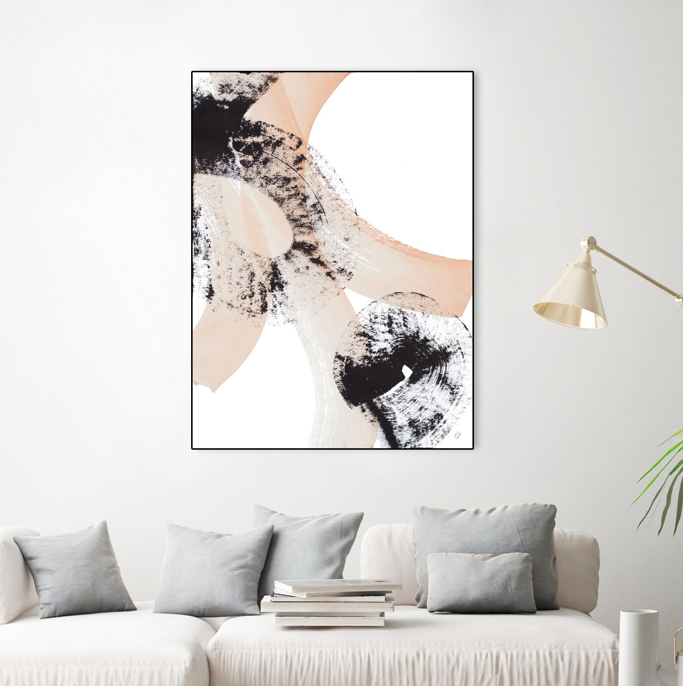 From Vision to Reality III by Lanie Loreth on GIANT ART - peach abstract