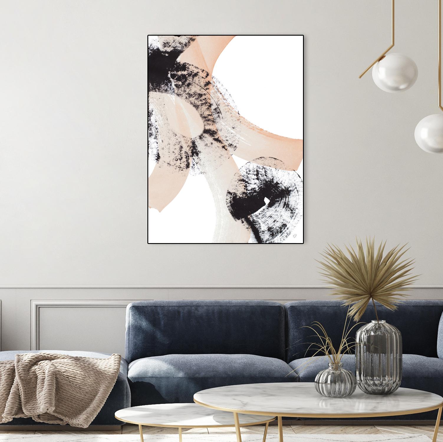 From Vision to Reality III by Lanie Loreth on GIANT ART - peach abstract