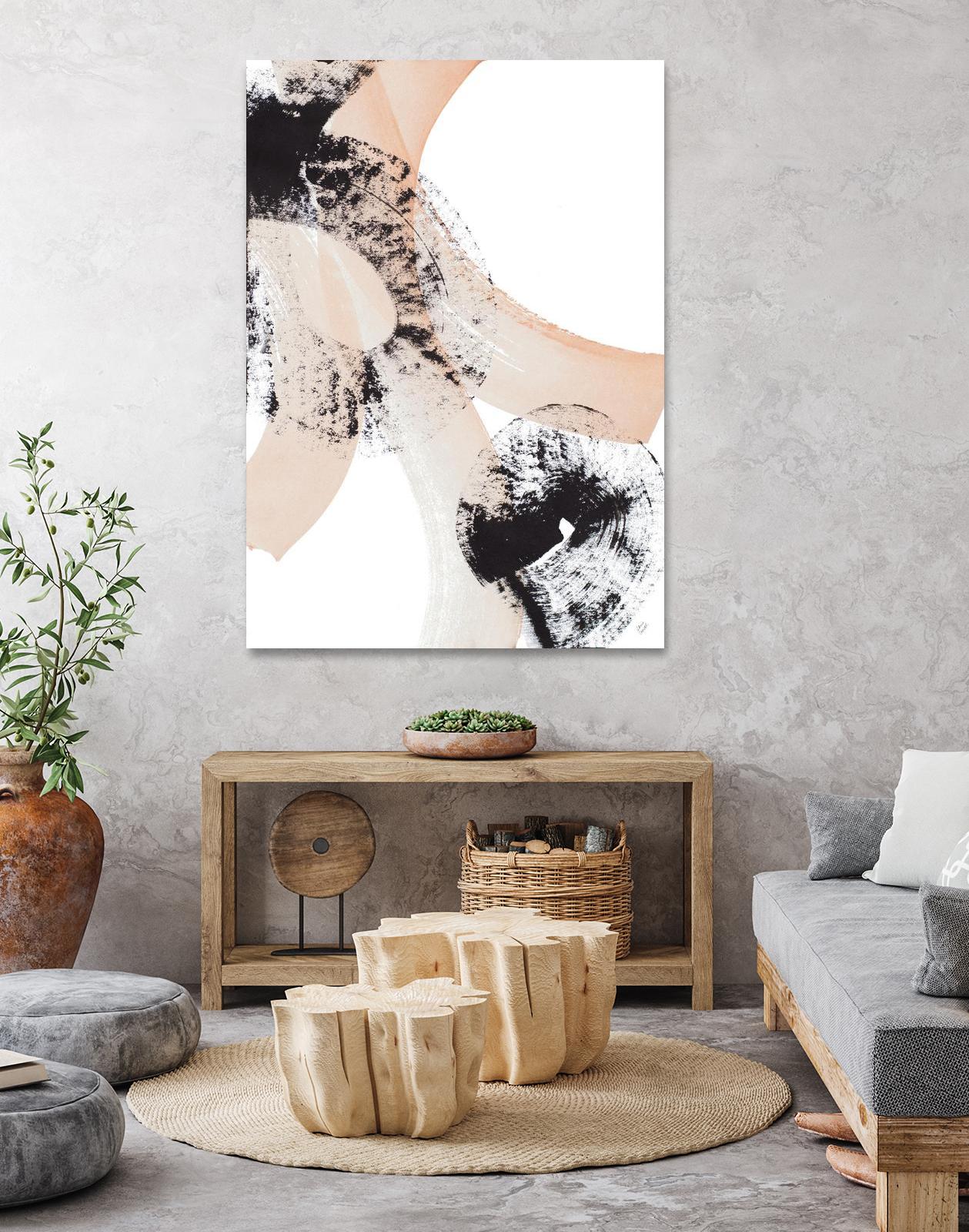 From Vision to Reality III by Lanie Loreth on GIANT ART - peach abstract