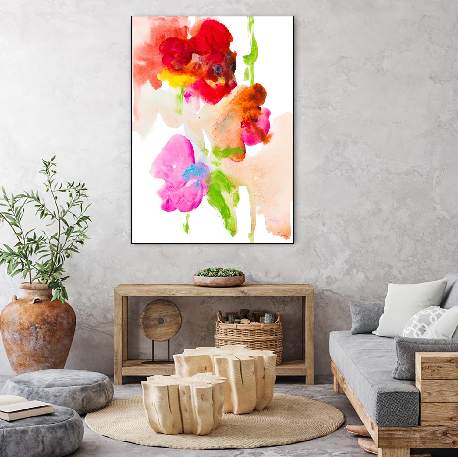 Abstract Flower Study by Lanie Loreth on GIANT ART - Multi Abstract