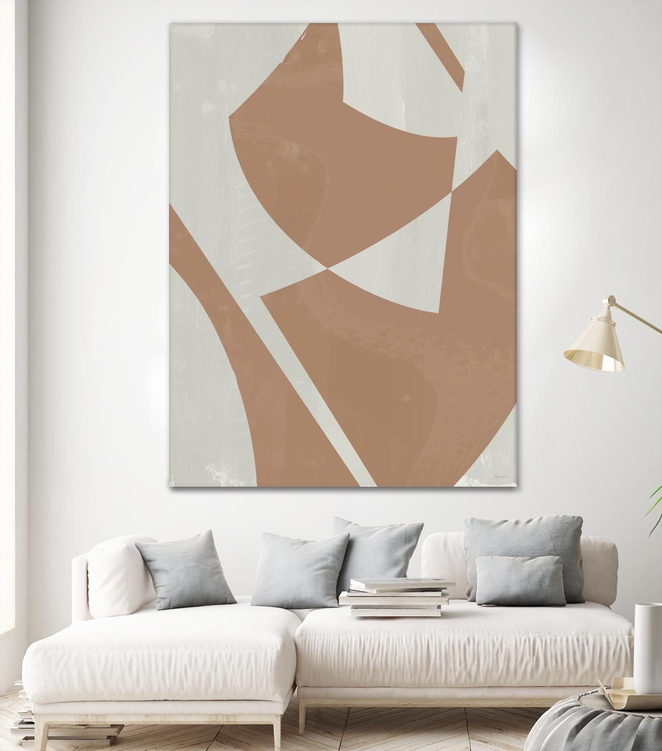 Beige Machine Abstract by Dan Meneely on GIANT ART - beige Abstract