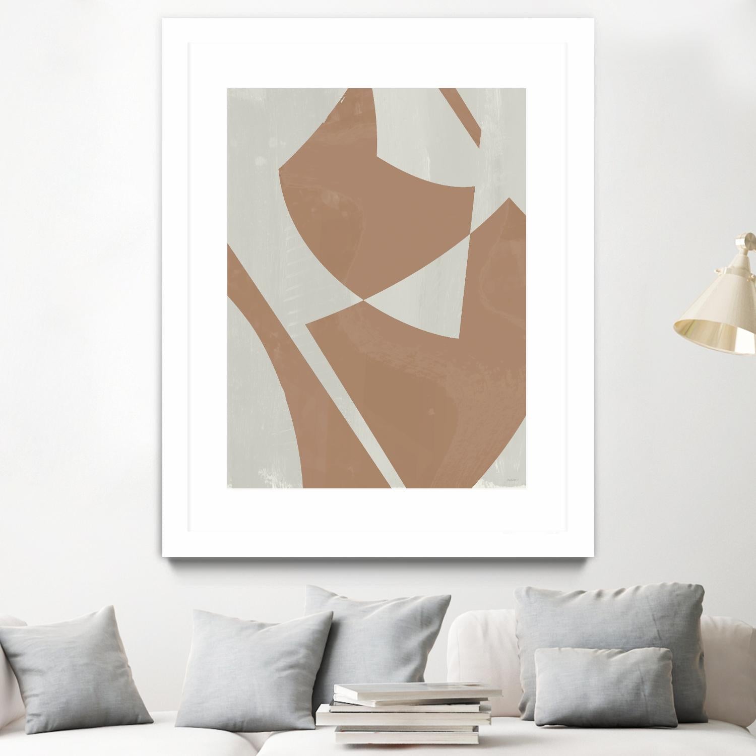 Beige Machine Abstract by Dan Meneely on GIANT ART - beige Abstract