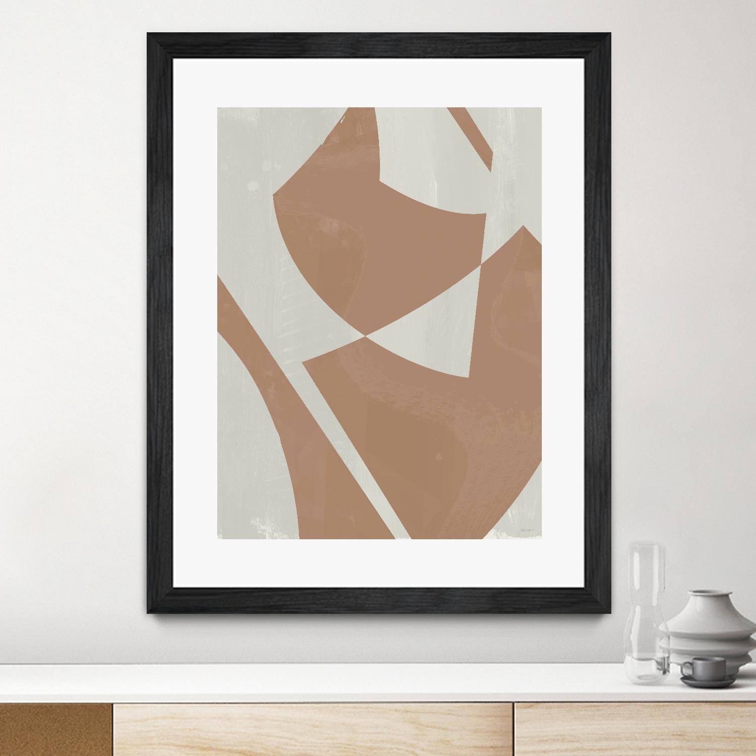 Beige Machine Abstract by Dan Meneely on GIANT ART - beige Abstract