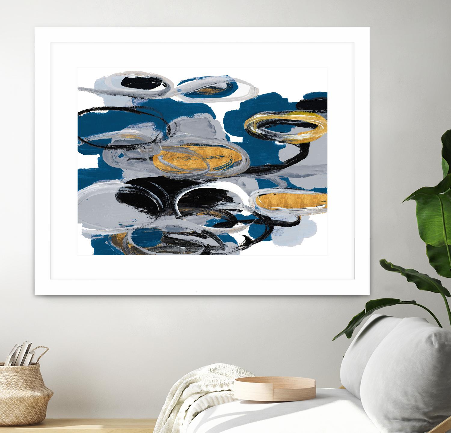 The Blue City Spirit by Lanie Loreth on GIANT ART - blue abstract