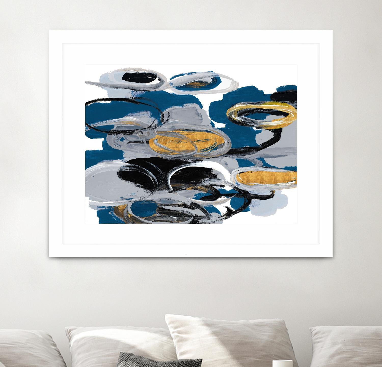 The Blue City Spirit by Lanie Loreth on GIANT ART - blue abstract