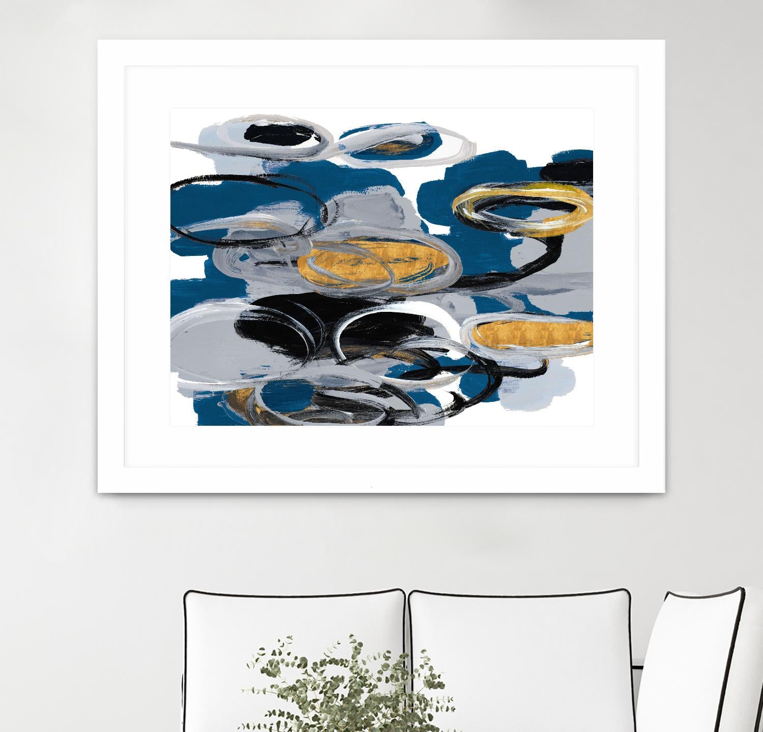 The Blue City Spirit by Lanie Loreth on GIANT ART - blue abstract