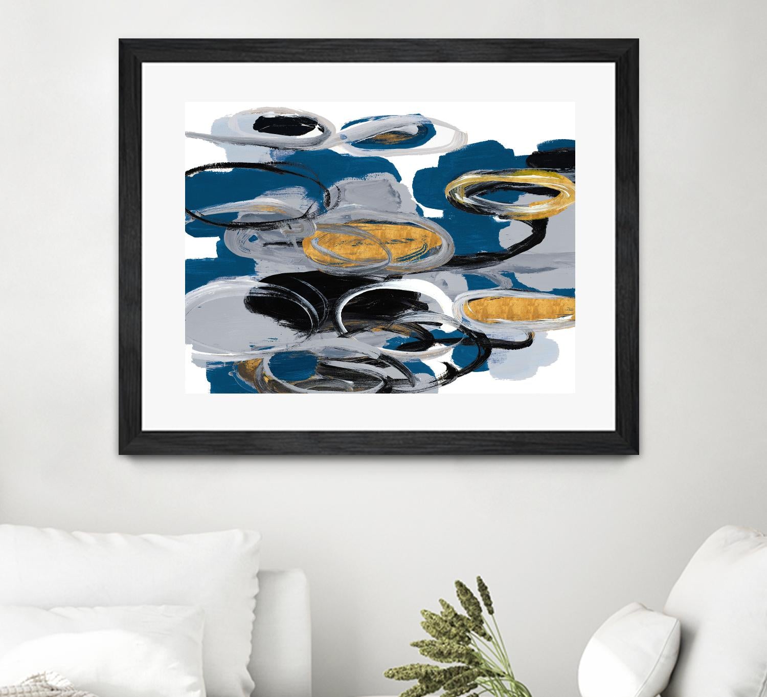 The Blue City Spirit by Lanie Loreth on GIANT ART - blue abstract