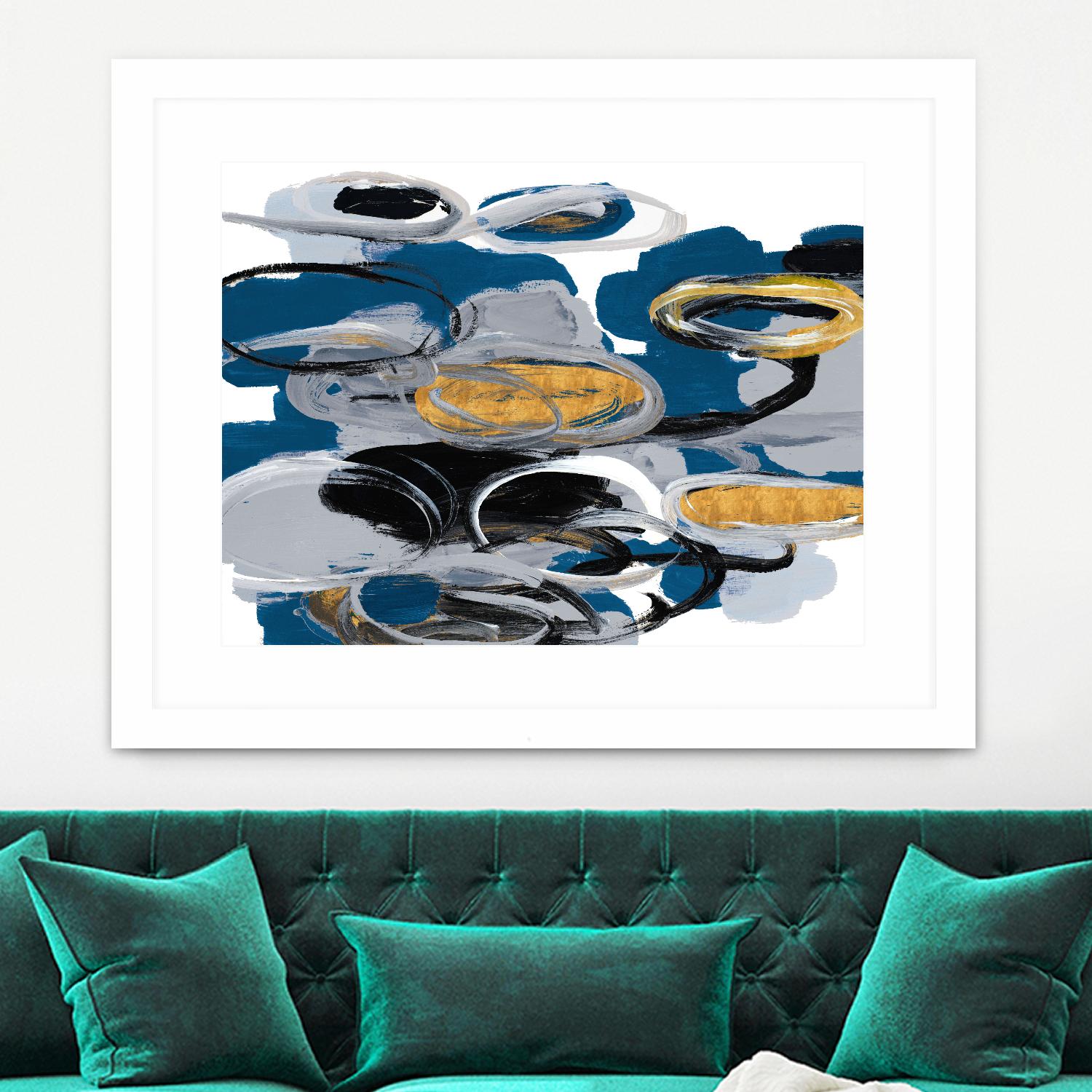 The Blue City Spirit by Lanie Loreth on GIANT ART - blue abstract