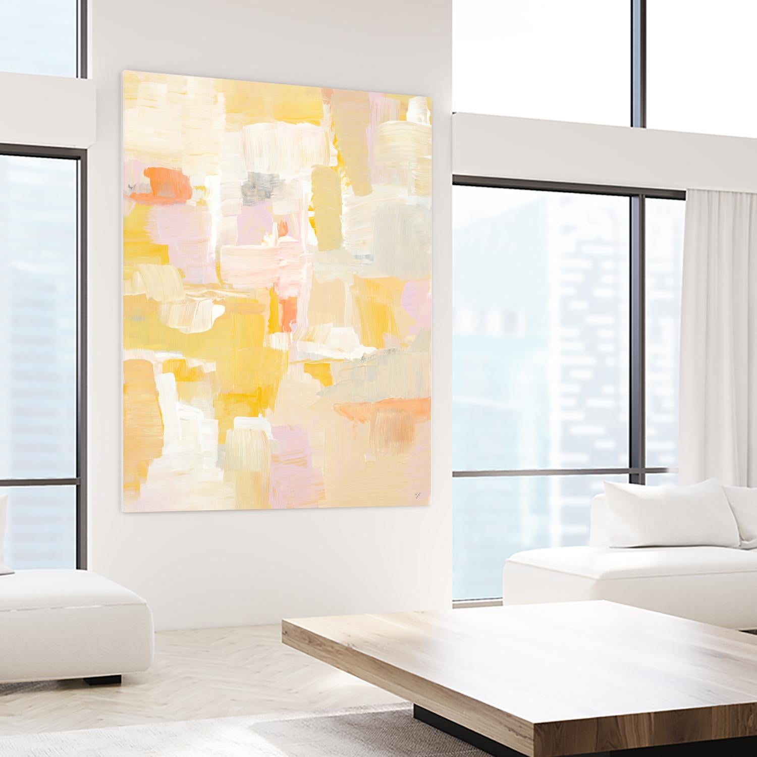 Peace I See by Lanie Loreth on GIANT ART - yellow abstract