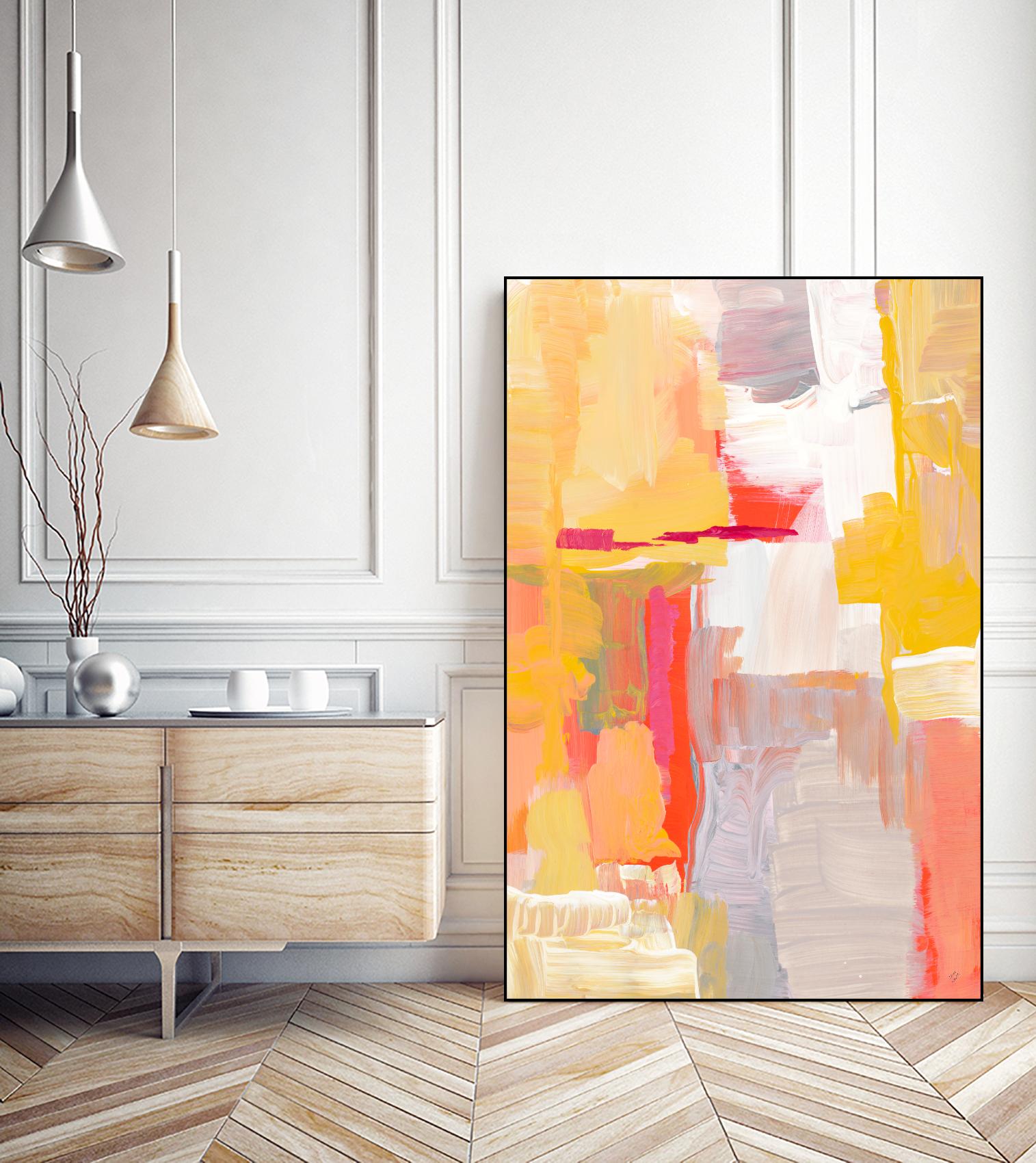 Joyful Morning by Lanie Loreth on GIANT ART - yellow abstract