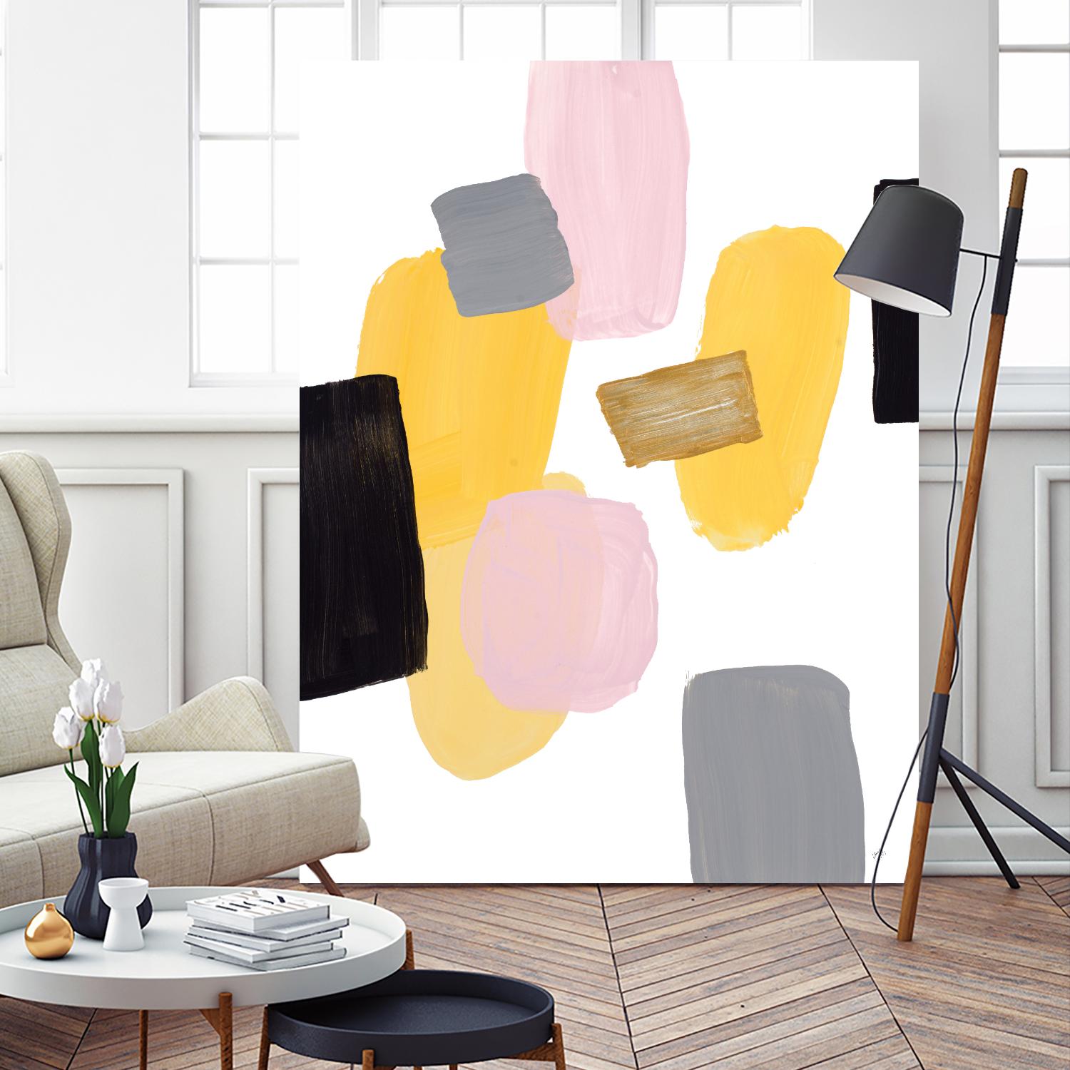 Floating Shapes I by Lanie Loreth on GIANT ART - multi abstract