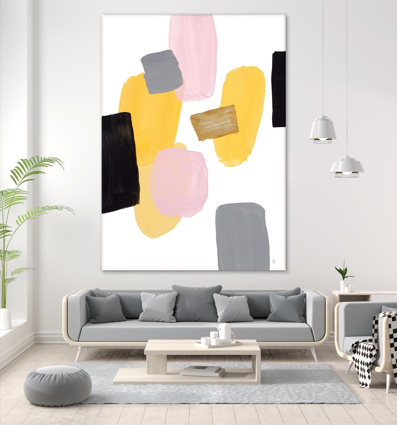 Floating Shapes I by Lanie Loreth on GIANT ART - multi abstract