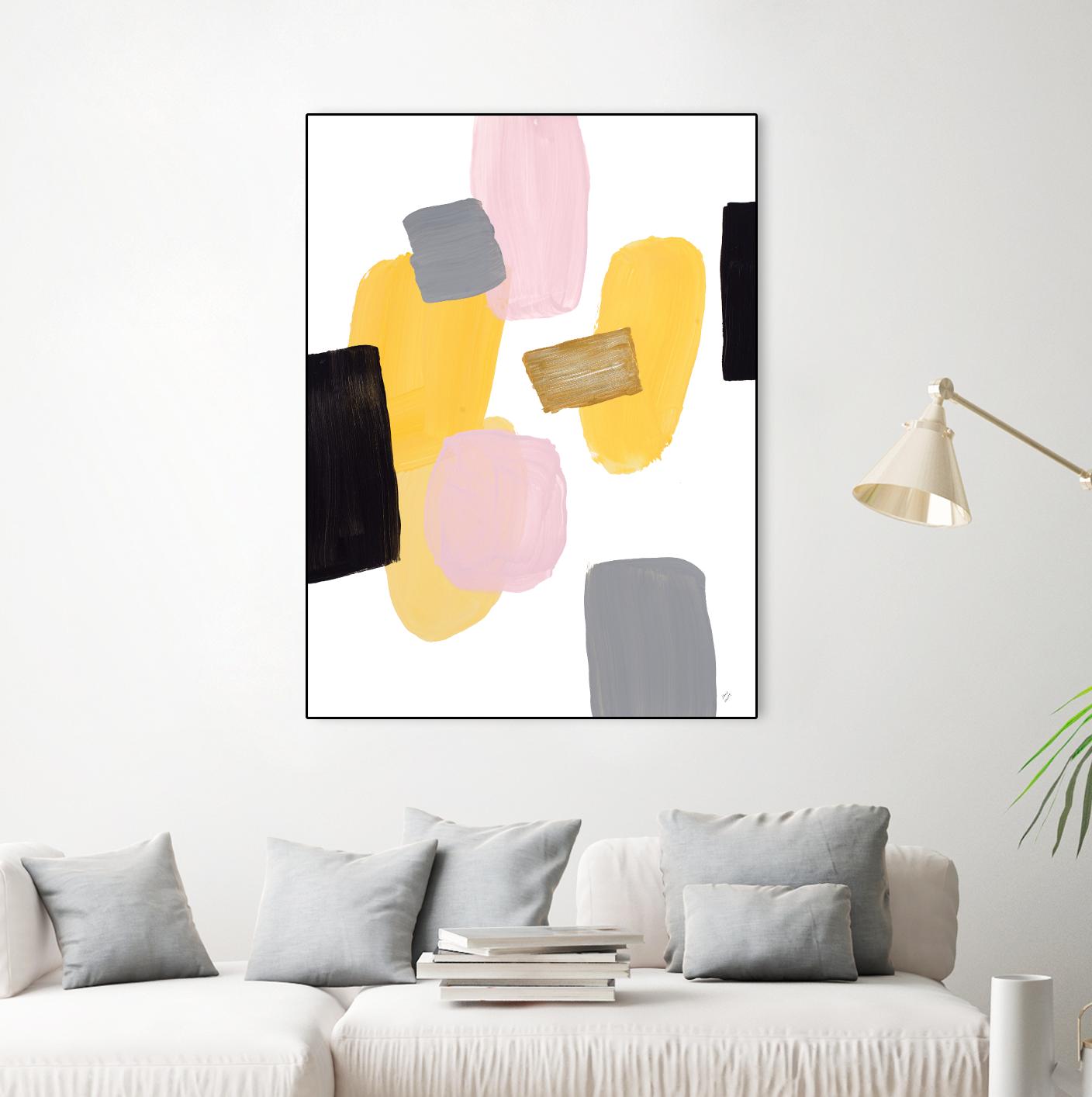 Floating Shapes I by Lanie Loreth on GIANT ART - multi abstract