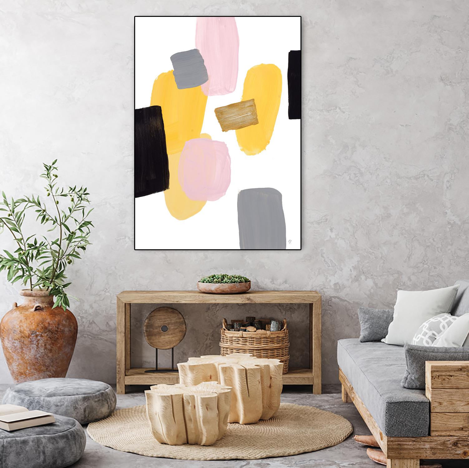 Floating Shapes I by Lanie Loreth on GIANT ART - multi abstract