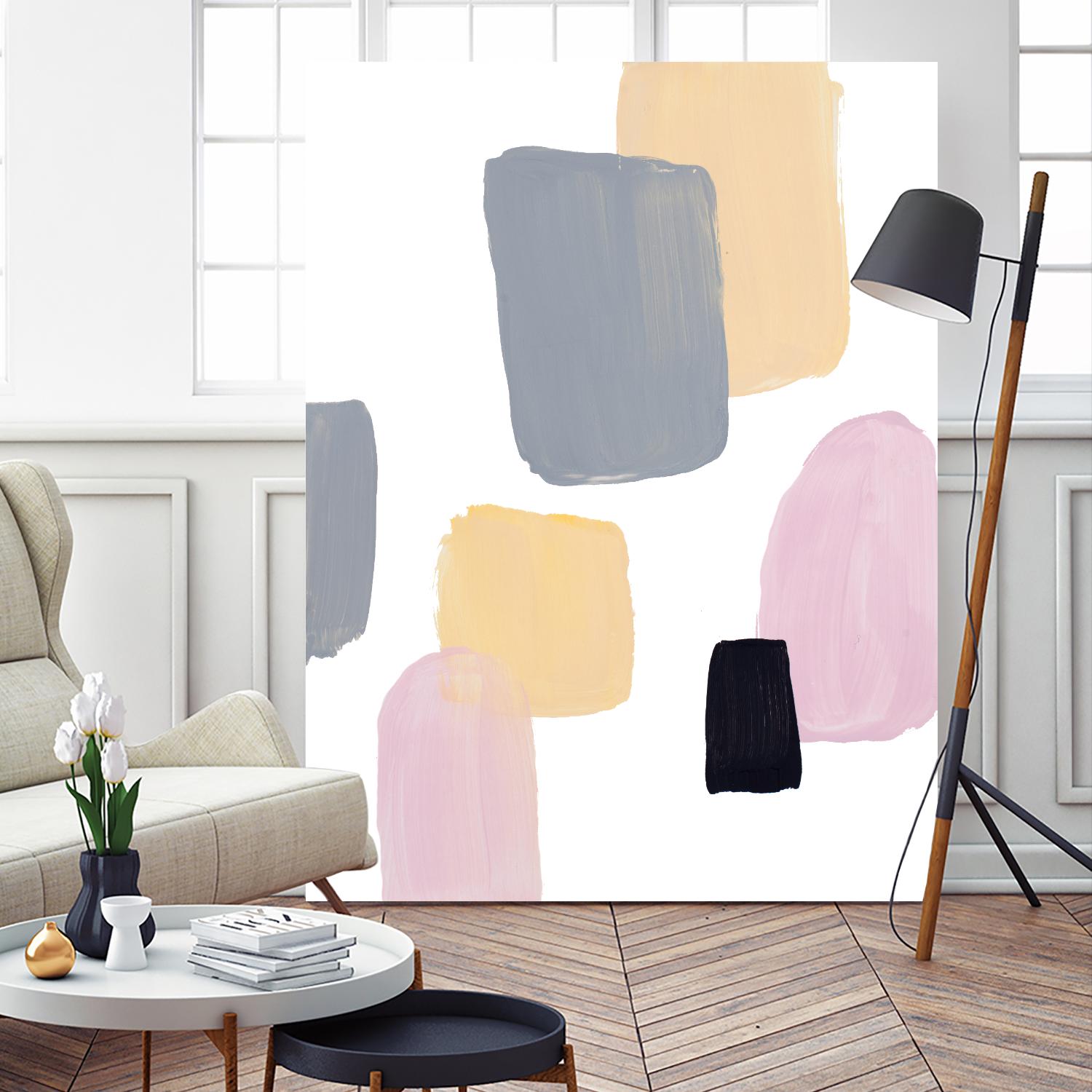 Floating Shapes II by Lanie Loreth on GIANT ART - multi abstract