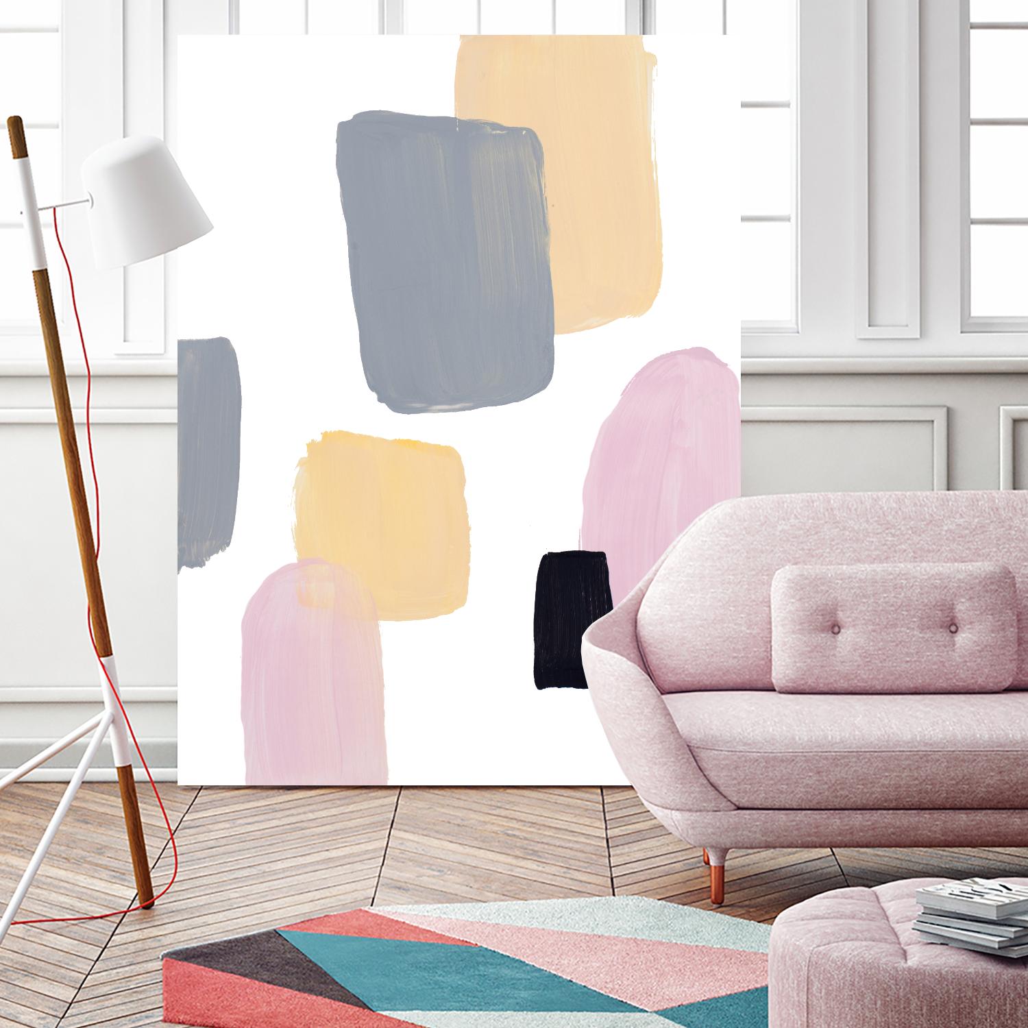 Floating Shapes II by Lanie Loreth on GIANT ART - multi abstract