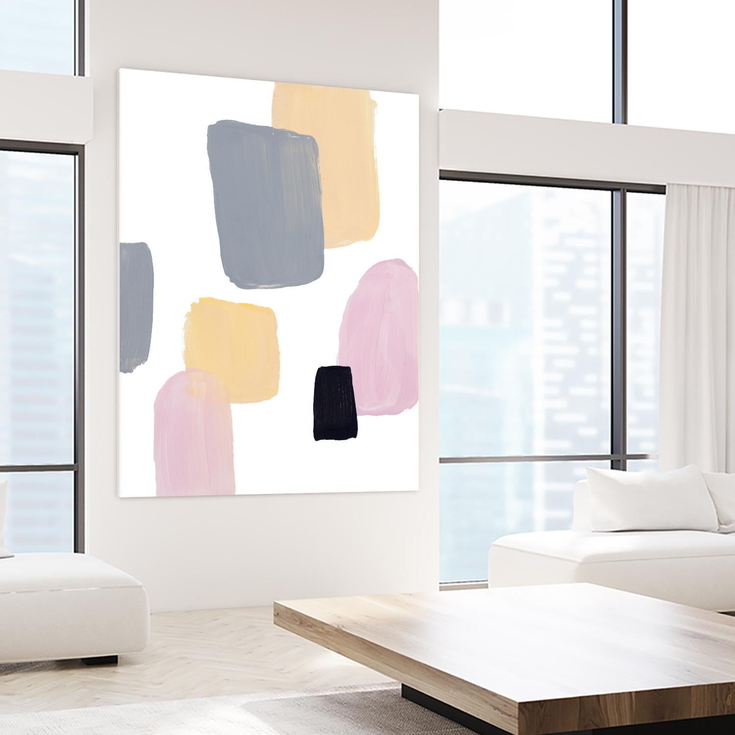 Floating Shapes II by Lanie Loreth on GIANT ART - multi abstract