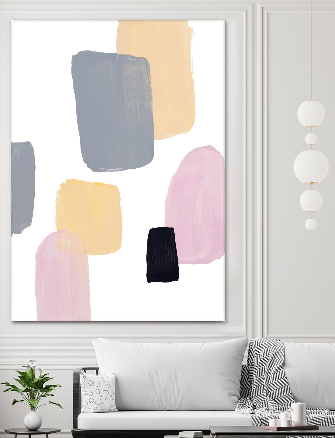 Floating Shapes II by Lanie Loreth on GIANT ART - multi abstract