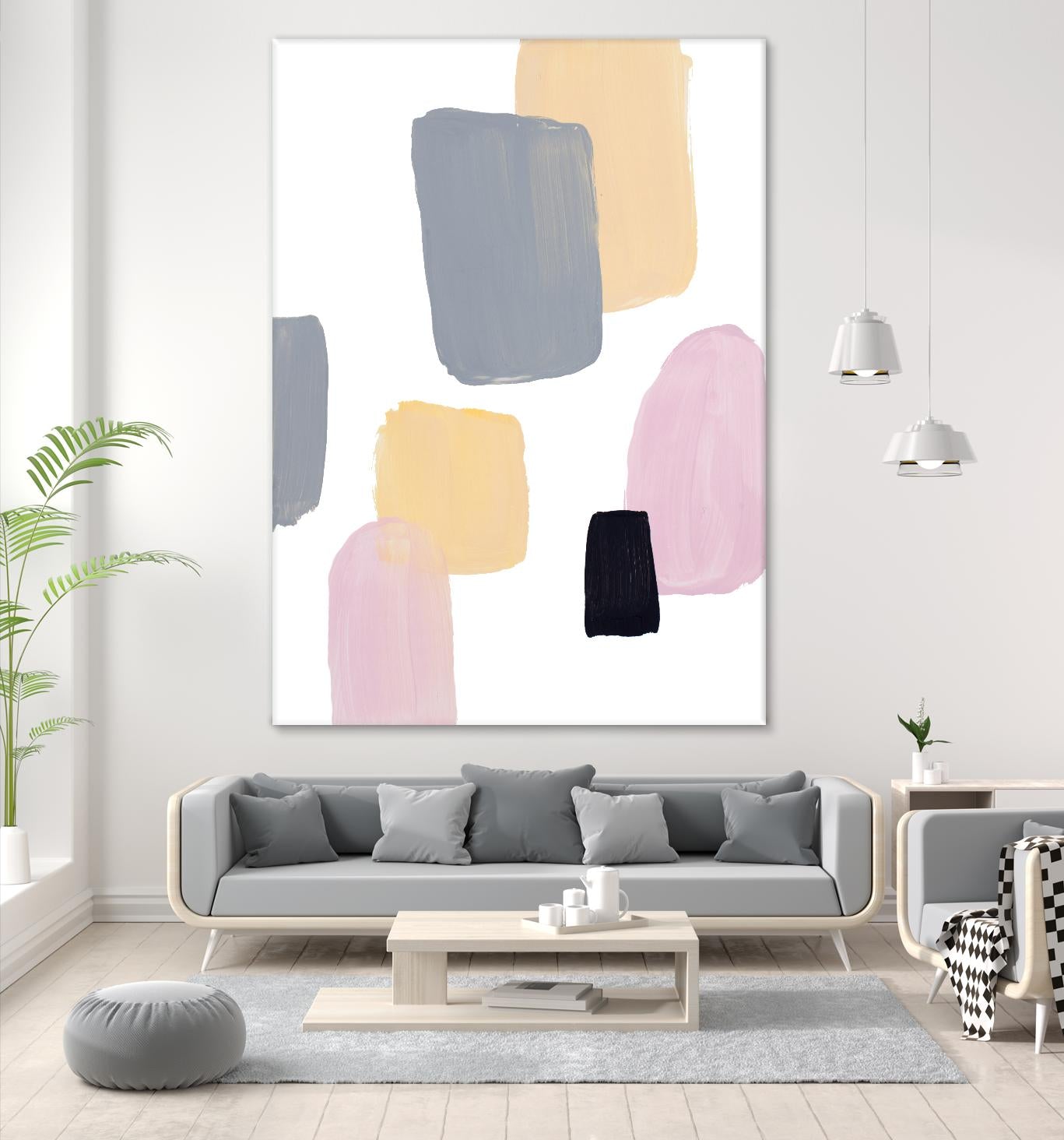 Floating Shapes II by Lanie Loreth on GIANT ART - multi abstract