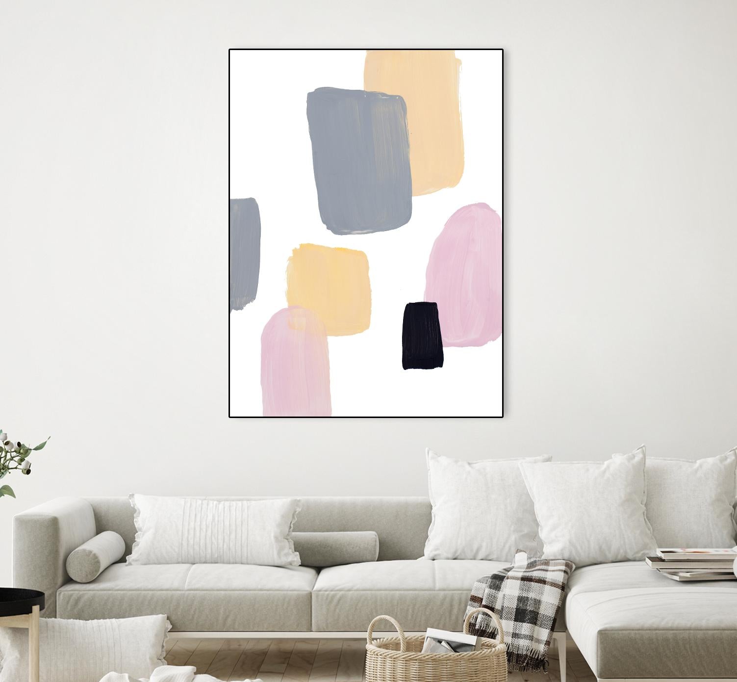 Floating Shapes II by Lanie Loreth on GIANT ART - multi abstract