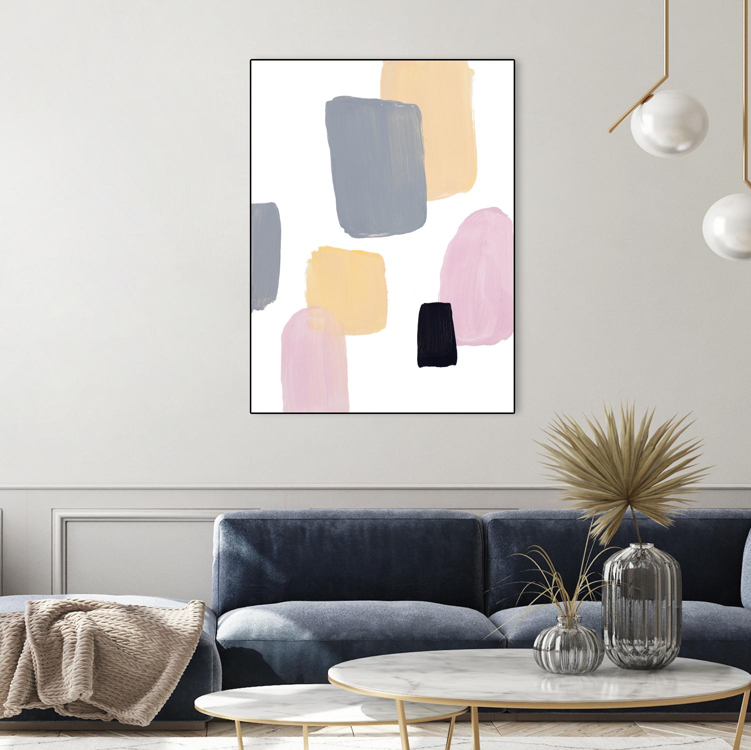 Floating Shapes II by Lanie Loreth on GIANT ART - multi abstract