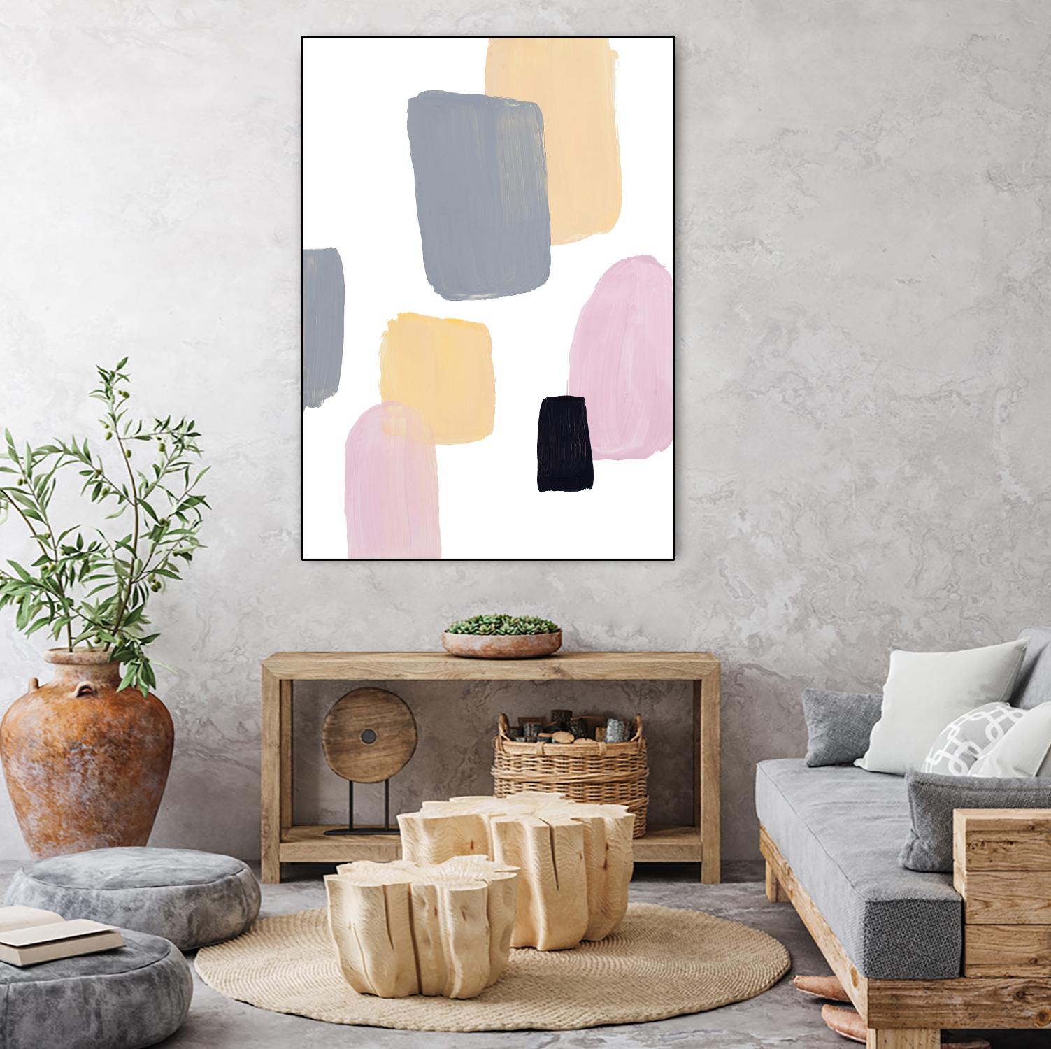 Floating Shapes II by Lanie Loreth on GIANT ART - multi abstract