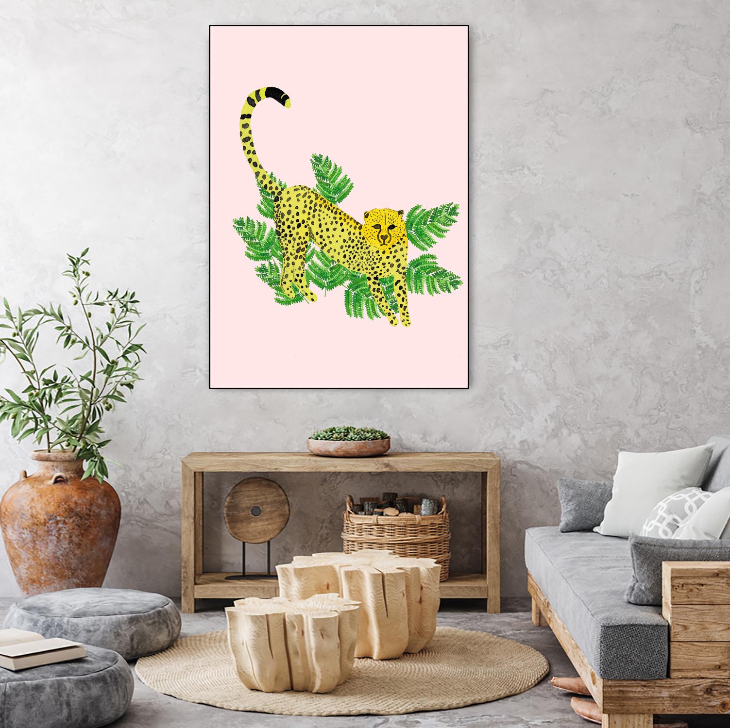 Cheetah on the Lookout I by Jen Bucheli on GIANT ART - multi wildlife