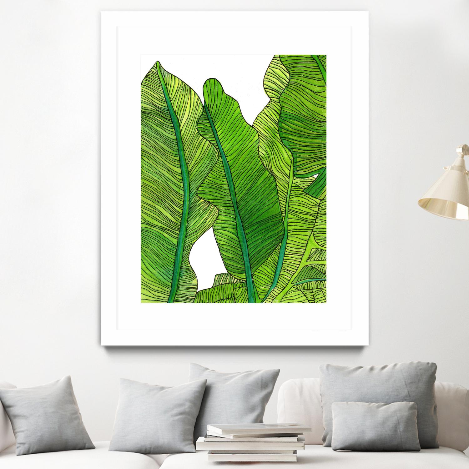 Jungle Leaves by Jen Bucheli on GIANT ART - floral leaves