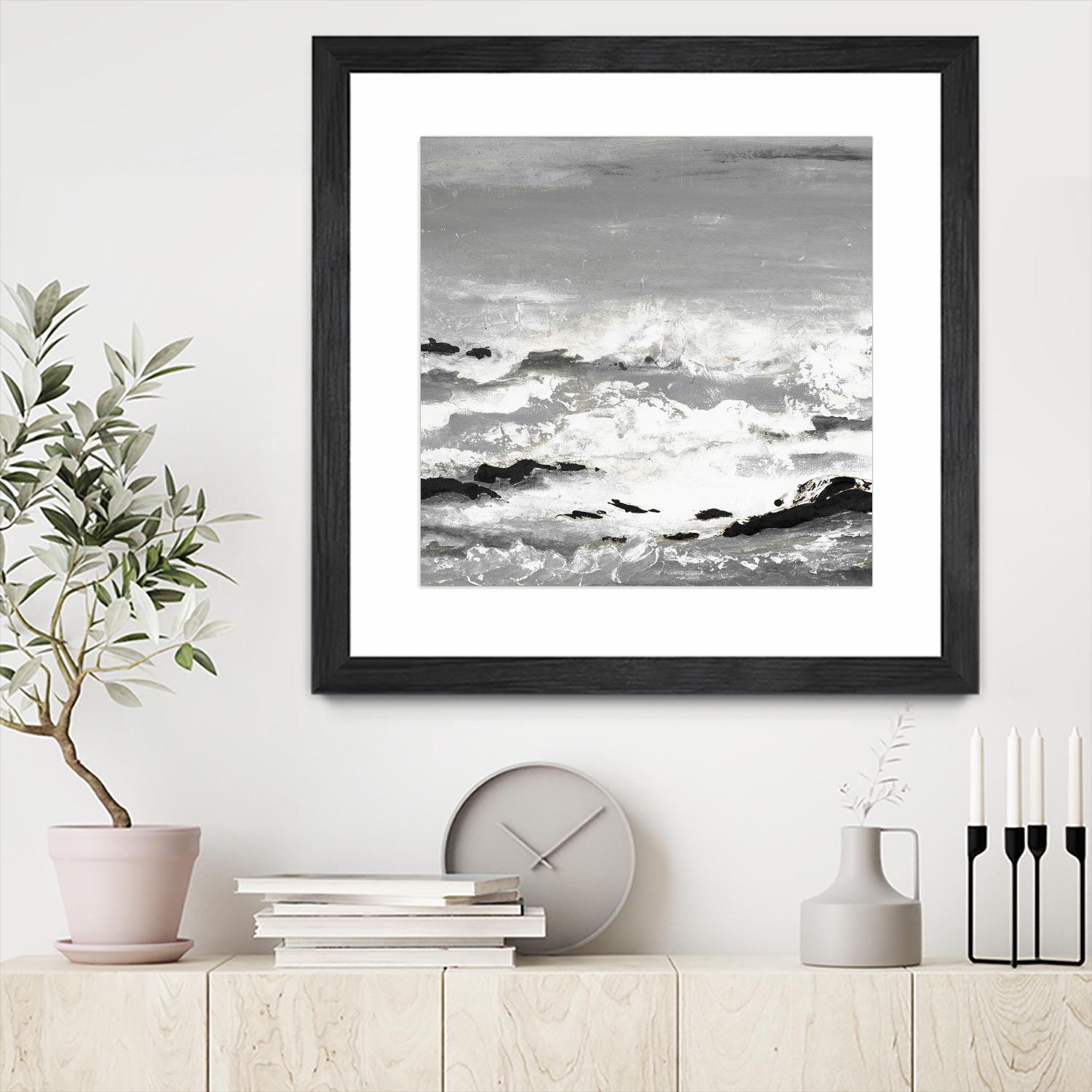 Rocks and Waves by Patricia Pinto on GIANT ART - coastal