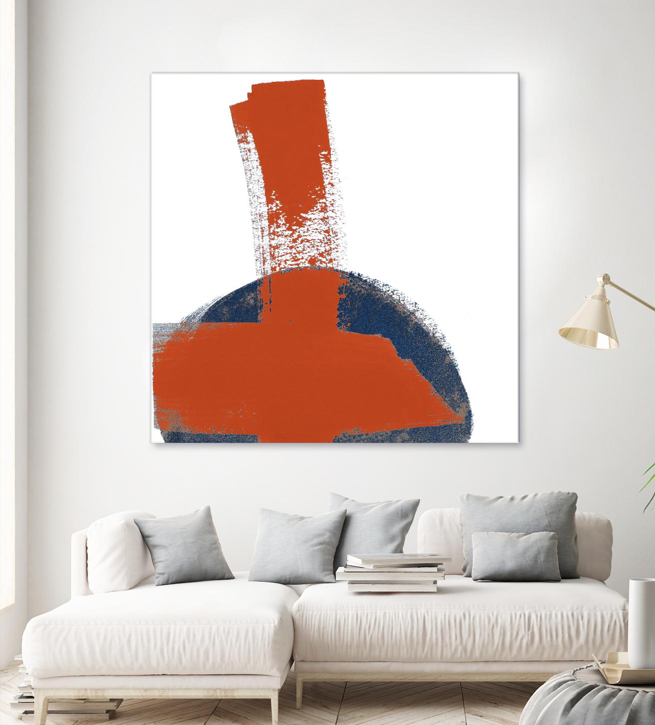 Red Moon Abstract II by Patricia Pinto on GIANT ART - red abstract