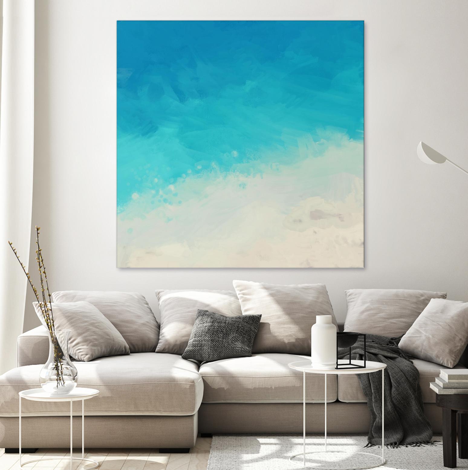 Ocean Blue Sea II by Dan Meneely on GIANT ART - abstract coastal