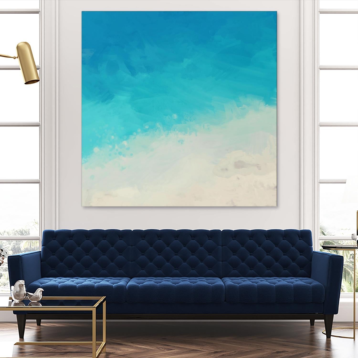 Ocean Blue Sea II by Dan Meneely on GIANT ART - abstract coastal