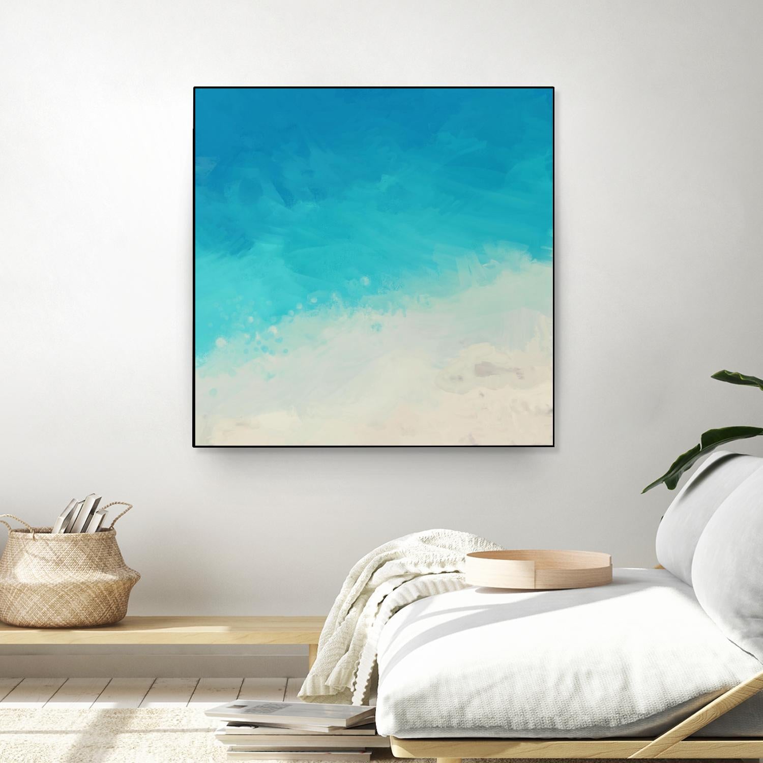 Ocean Blue Sea II by Dan Meneely on GIANT ART - abstract coastal