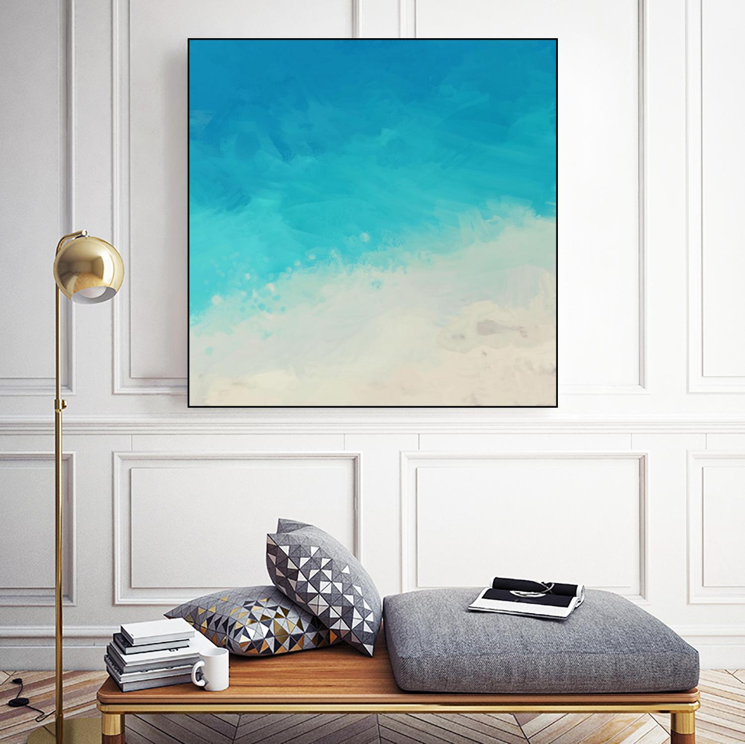 Ocean Blue Sea II by Dan Meneely on GIANT ART - abstract coastal