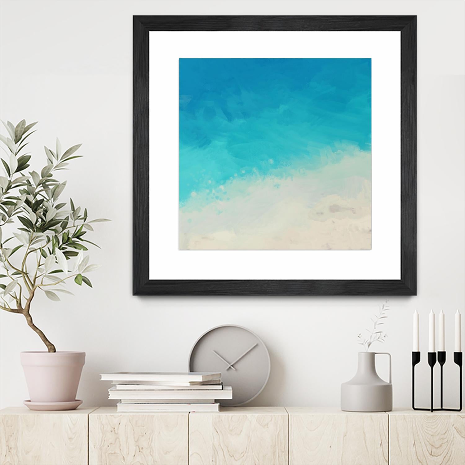 Ocean Blue Sea II by Dan Meneely on GIANT ART - abstract coastal
