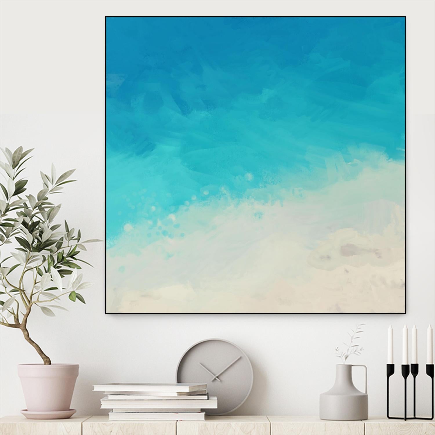 Ocean Blue Sea II by Dan Meneely on GIANT ART - abstract coastal