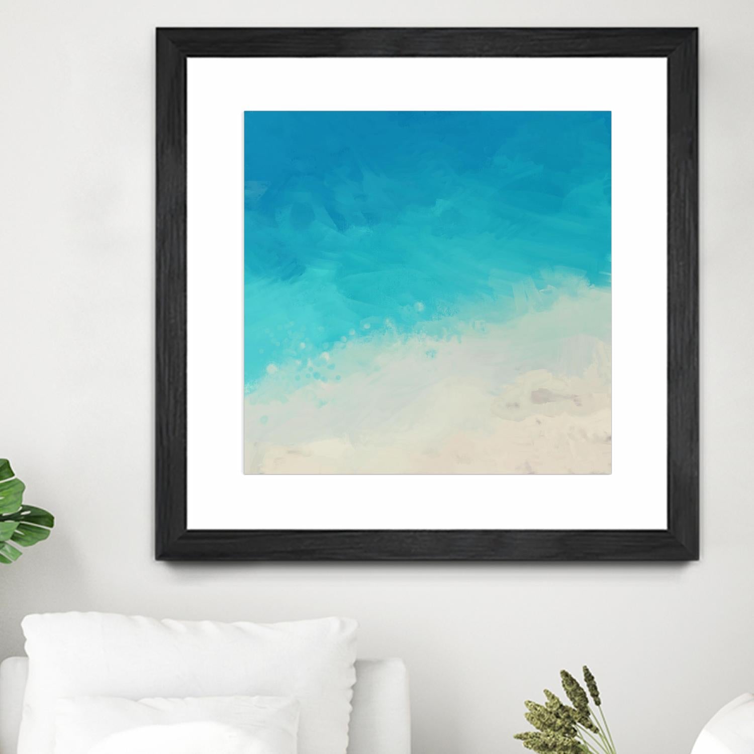 Ocean Blue Sea II by Dan Meneely on GIANT ART - abstract coastal