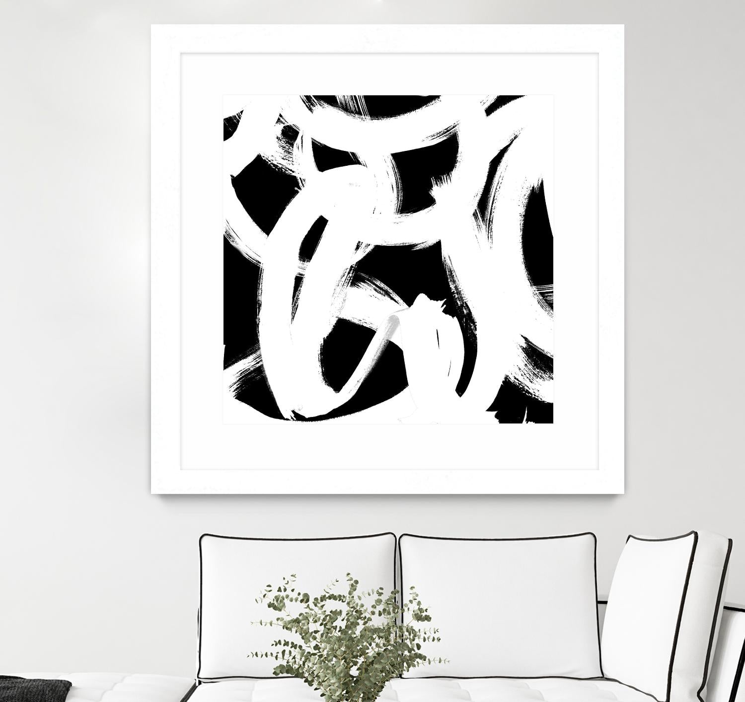 White Trails I by Emily Navas on GIANT ART - abstract