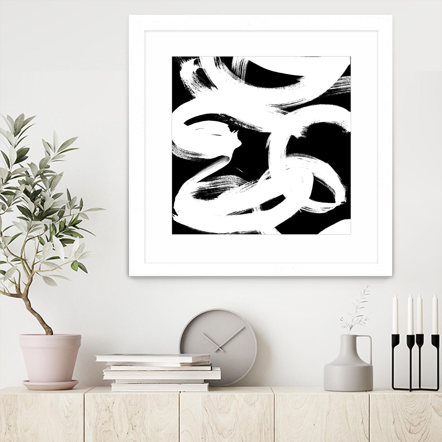 White Trails II by Emily Navas on GIANT ART - abstract