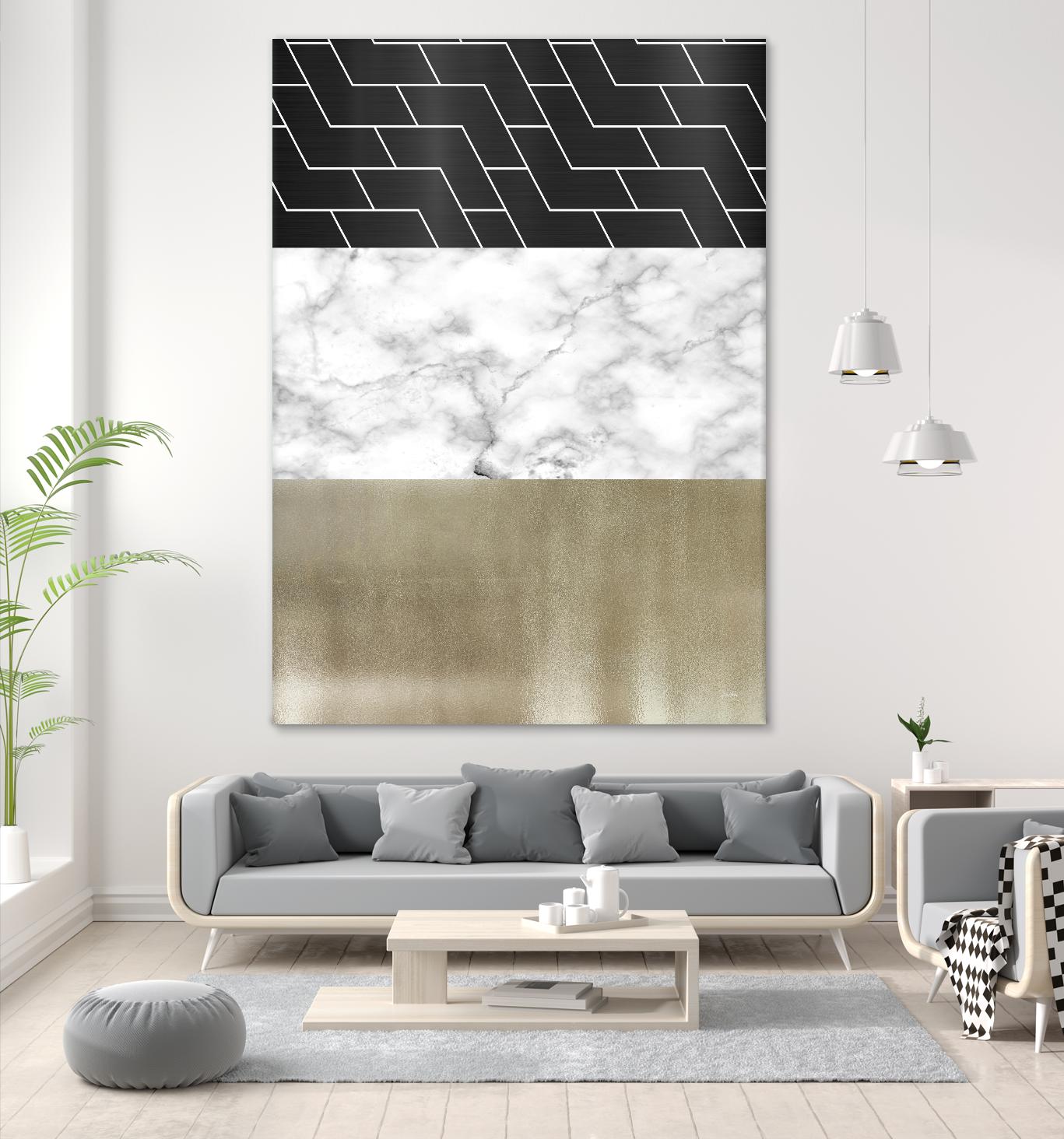 Many Layers I by Elizabeth Medley on GIANT ART - black abstract