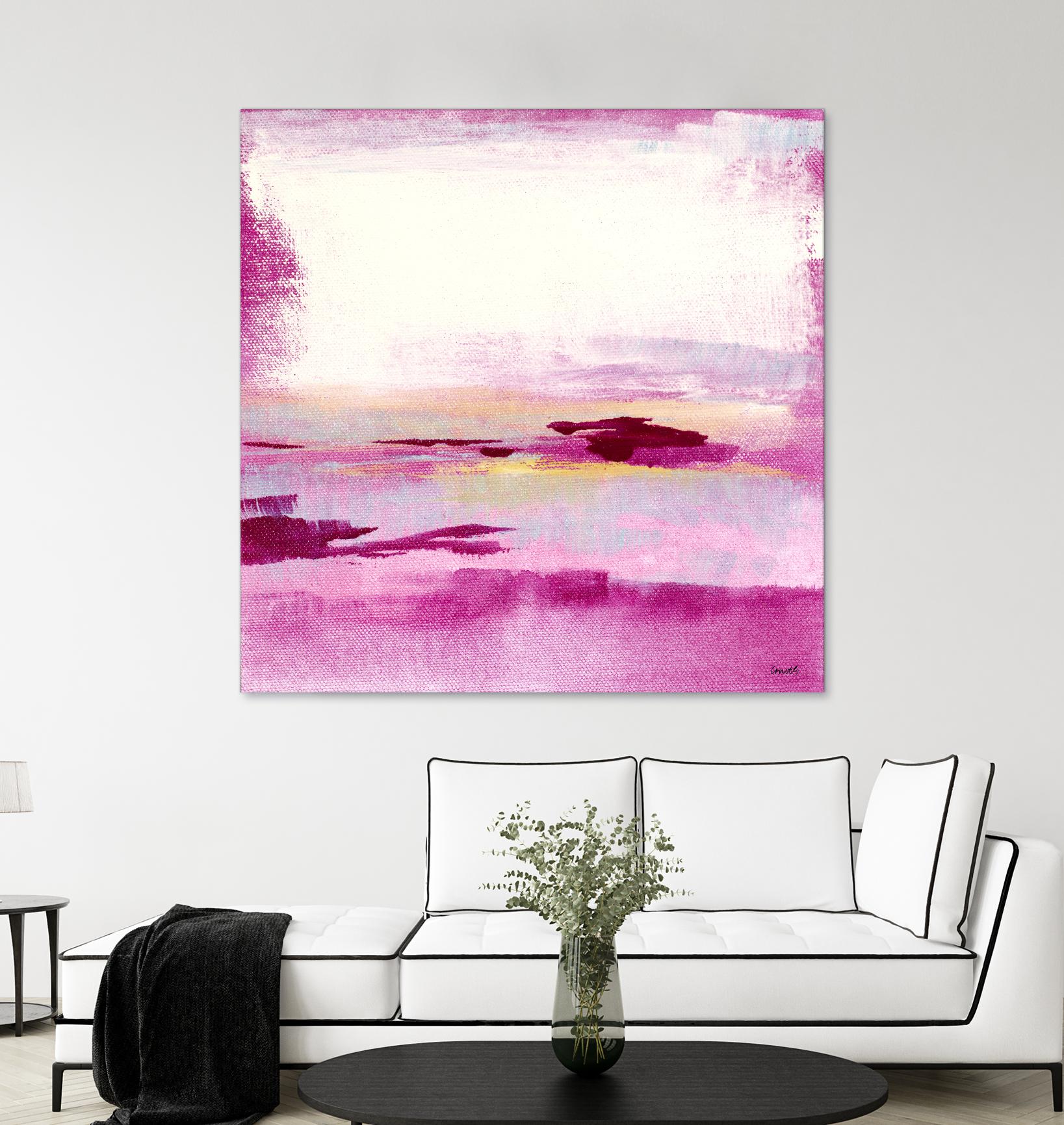 Dawn to Dusk by Lanie Loreth on GIANT ART - pink abstract