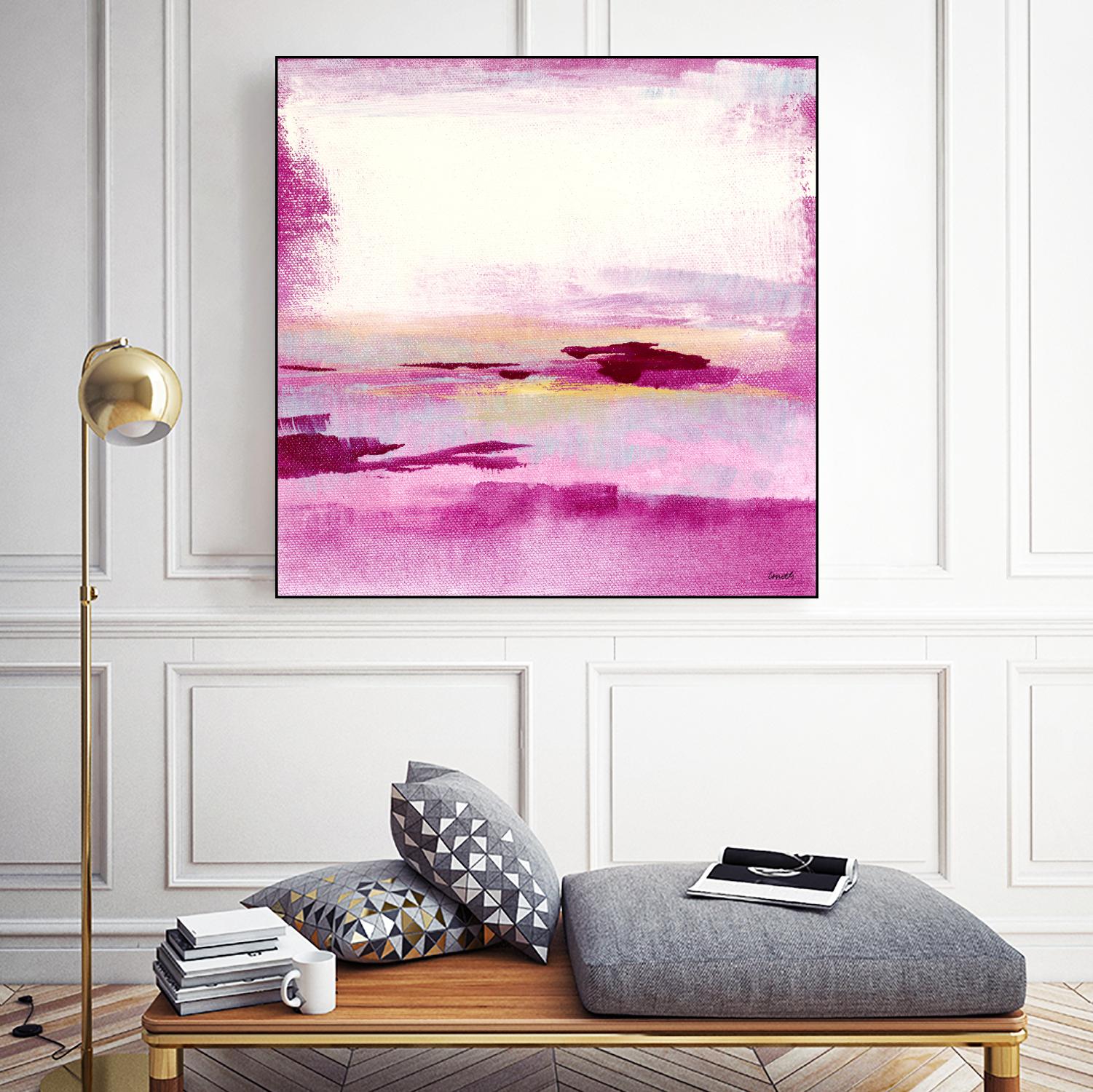 Dawn to Dusk by Lanie Loreth on GIANT ART - pink abstract