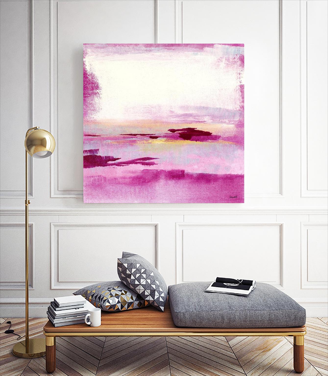 Dawn to Dusk by Lanie Loreth on GIANT ART - pink abstract